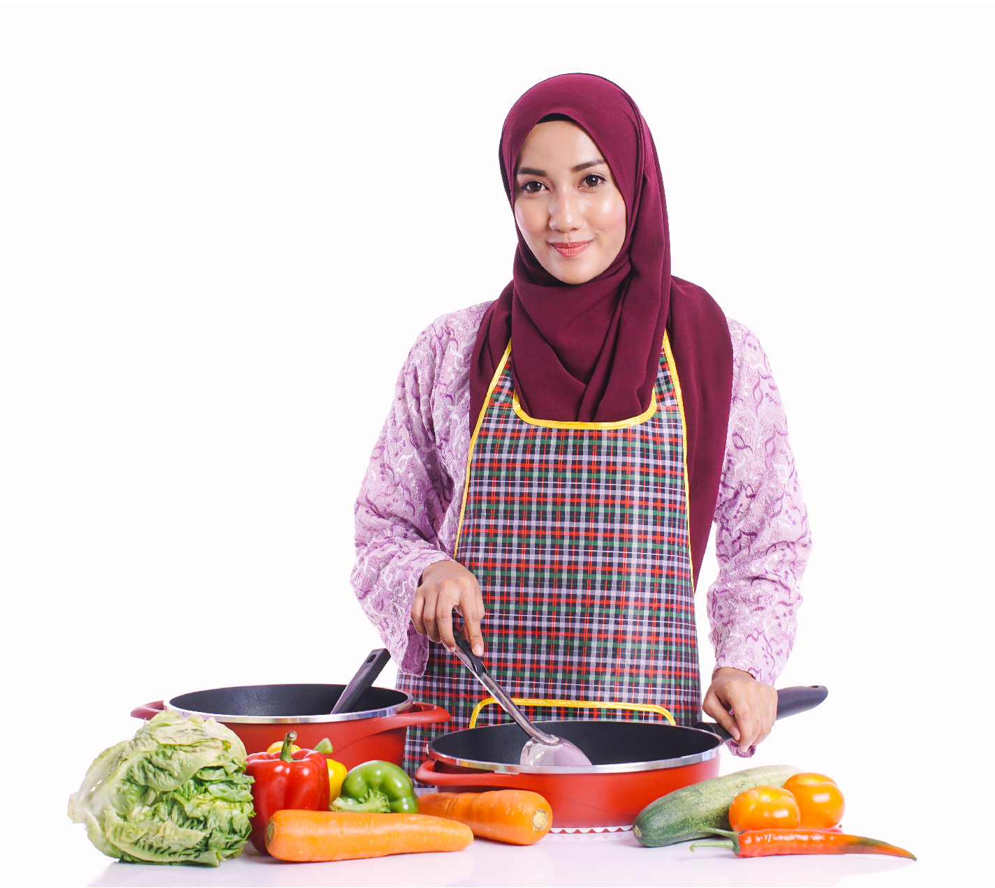 Мусульманка на кухне